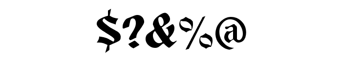 Buckingham Regular Font OTHER CHARS