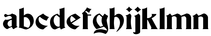 Buckingham Regular Font LOWERCASE