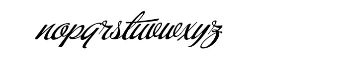 Buffet Script OT Font LOWERCASE