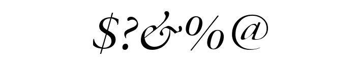 Bulgarian Garamond Italic Font OTHER CHARS