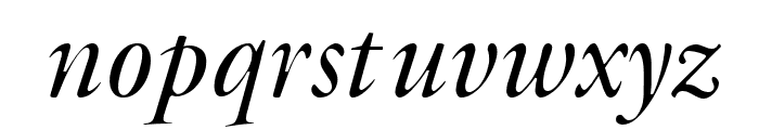 Bulgarian Garamond Italic Font LOWERCASE