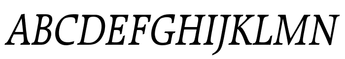 Bulgarian Italic Font UPPERCASE