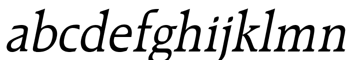Bulgarian Italic Font LOWERCASE