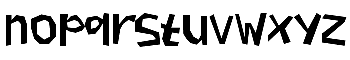 BullerBuPapercut Font LOWERCASE