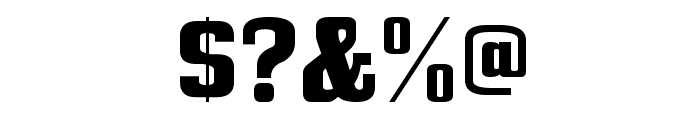 Bullpen Font OTHER CHARS