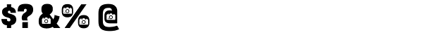 Bulltoad Camera Font OTHER CHARS