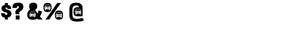 Bulltoad Car Font OTHER CHARS