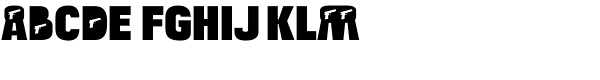 Bulltoad Pistol Font LOWERCASE