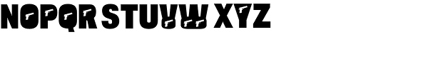 Bulltoad Pistol Font LOWERCASE