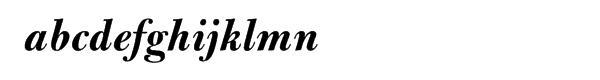 Bulmer® Bold Italic Font LOWERCASE