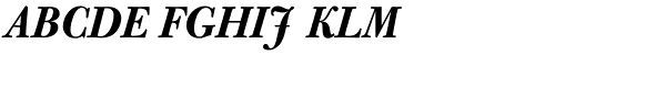 Bulmer MTStd-Bold Italic Disp Font UPPERCASE