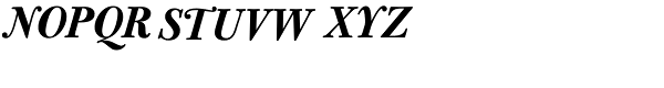 Bulmer MTStd-Bold Italic Disp Font UPPERCASE