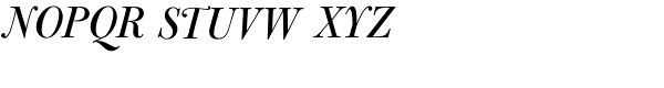 Bulmer MTStd-Italic Display Font UPPERCASE