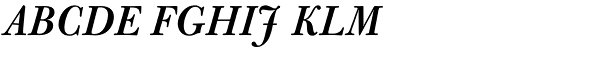 Bulmer MTStd-Semi Bold Italic Font UPPERCASE