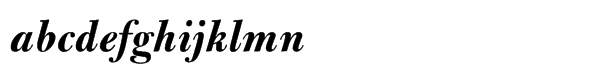 Bulmer® Std Bold Italic Font LOWERCASE