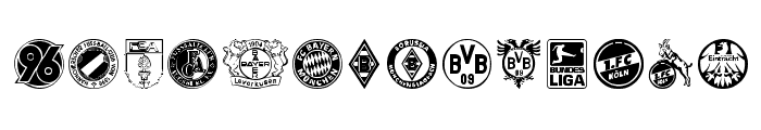 Bundesliga Font UPPERCASE