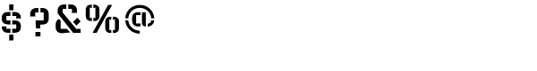 Bunker-Regular Font OTHER CHARS