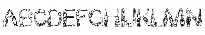 Bunny Rabbits Font UPPERCASE