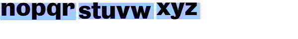 Bureau Grot Bold Font LOWERCASE