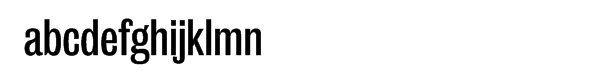 Bureau Grot Condensed Book Font LOWERCASE