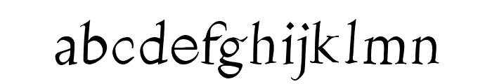 Burklein-Oblique Font LOWERCASE
