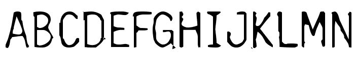 Burned-Gothic Font UPPERCASE