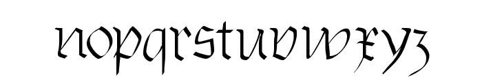 Burtine Font LOWERCASE