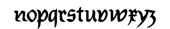 Burtinomatic-DemiBold Font LOWERCASE