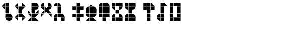 Bus-PI Font UPPERCASE