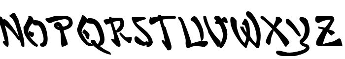 Bushido Bold Leftalic Font UPPERCASE