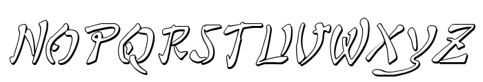 Bushido Shadow Italic Font UPPERCASE