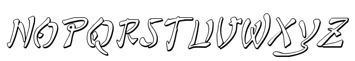 Bushido Shadow Italic Font LOWERCASE