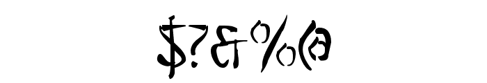 Bushido Font OTHER CHARS