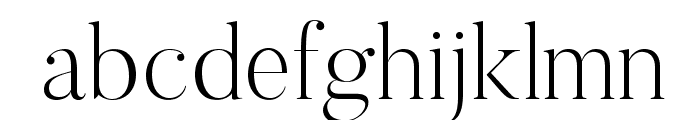Butler-UltraLight Font LOWERCASE