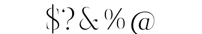 ButlerStencil-UltraLight Font OTHER CHARS