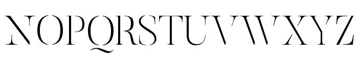 ButlerStencil-UltraLight Font UPPERCASE