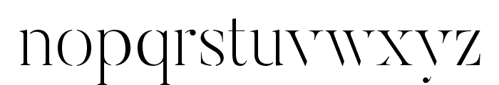 ButlerStencil-UltraLight Font LOWERCASE