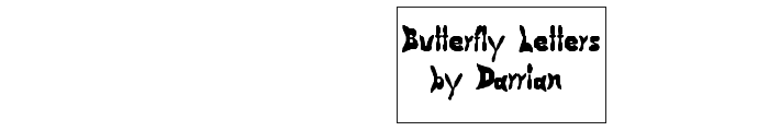 Butterfly Letters Font OTHER CHARS