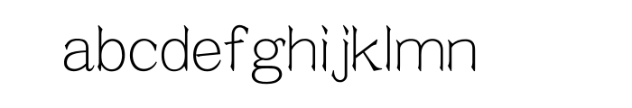 C Fang Song HK Light Traditional Chinese Font LOWERCASE