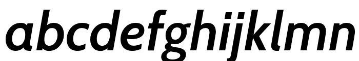 Cabin SemiBold Italic Font LOWERCASE