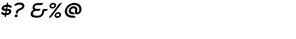 Cabourg Bold Oblique Font OTHER CHARS
