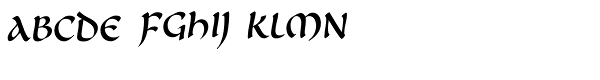 Cal Carolingian Minuscule Font UPPERCASE