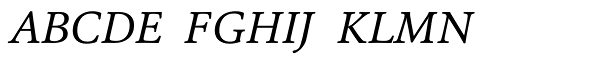 Cala Italic Font UPPERCASE