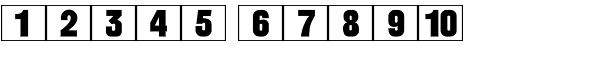 Calendar Blocks JNL Font LOWERCASE