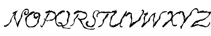 Caligraf 1435 Italic Font UPPERCASE