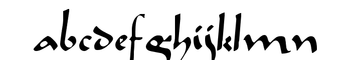 Caliph Regular Font LOWERCASE