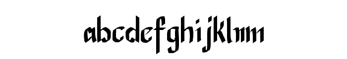 CalliBrush Font LOWERCASE