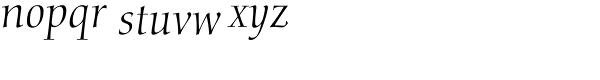 Calligraphic 810 Italic Font LOWERCASE