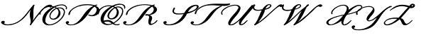 Calligri Expanded Bold Italic Font UPPERCASE