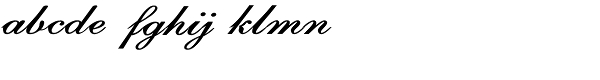 Calligri Expanded Bold Italic Font LOWERCASE